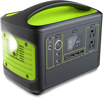 quality 500W Power Station 110V 2 Outlet AC Pure Sine Wave 568Wh 153600mAh Lithium Battery Backup Type Portable Solar Generator factory